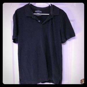 Black short sleeve polo
